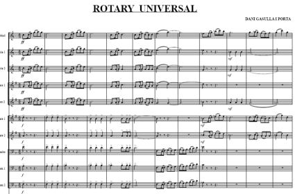 Sardana "Rotary Universal" Partitura