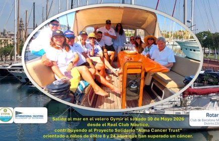 Salida al mar organizada por Rotary Mariners Barcelona y Rotary Club Barcelona Mar 30/05/2026