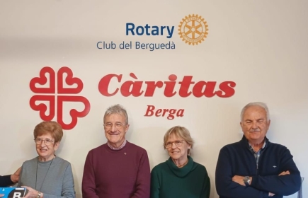 ROTARY CLUB DEL BERGUEDÀ ENTREGA 8.336€ a CÁRITAS